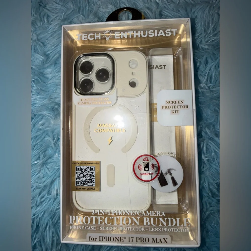 3-in-1 Phone Camera Protector Kit - White (BRAND NEW)